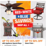 Home Depot Red White And Blue Sale Paint Rebate